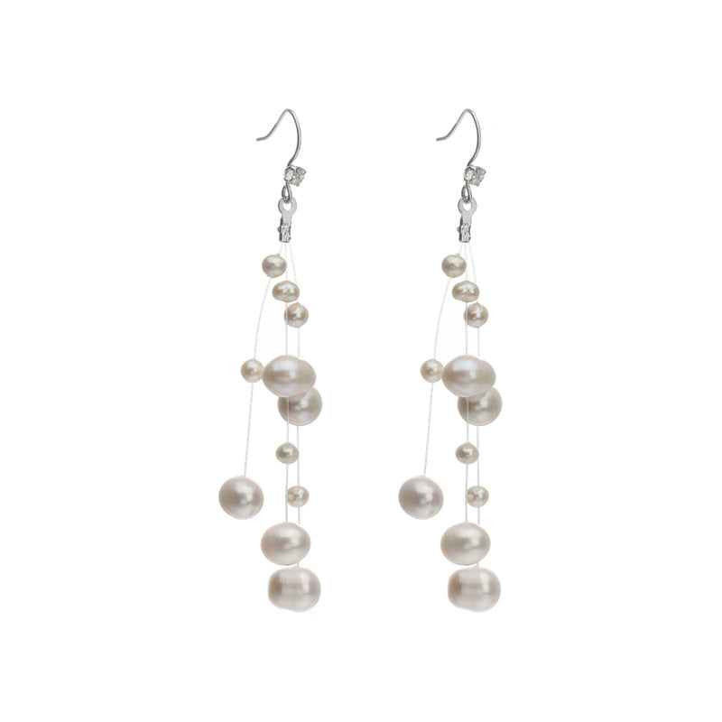 Genuine Freshwater Baroque Pearl Firework Earrings