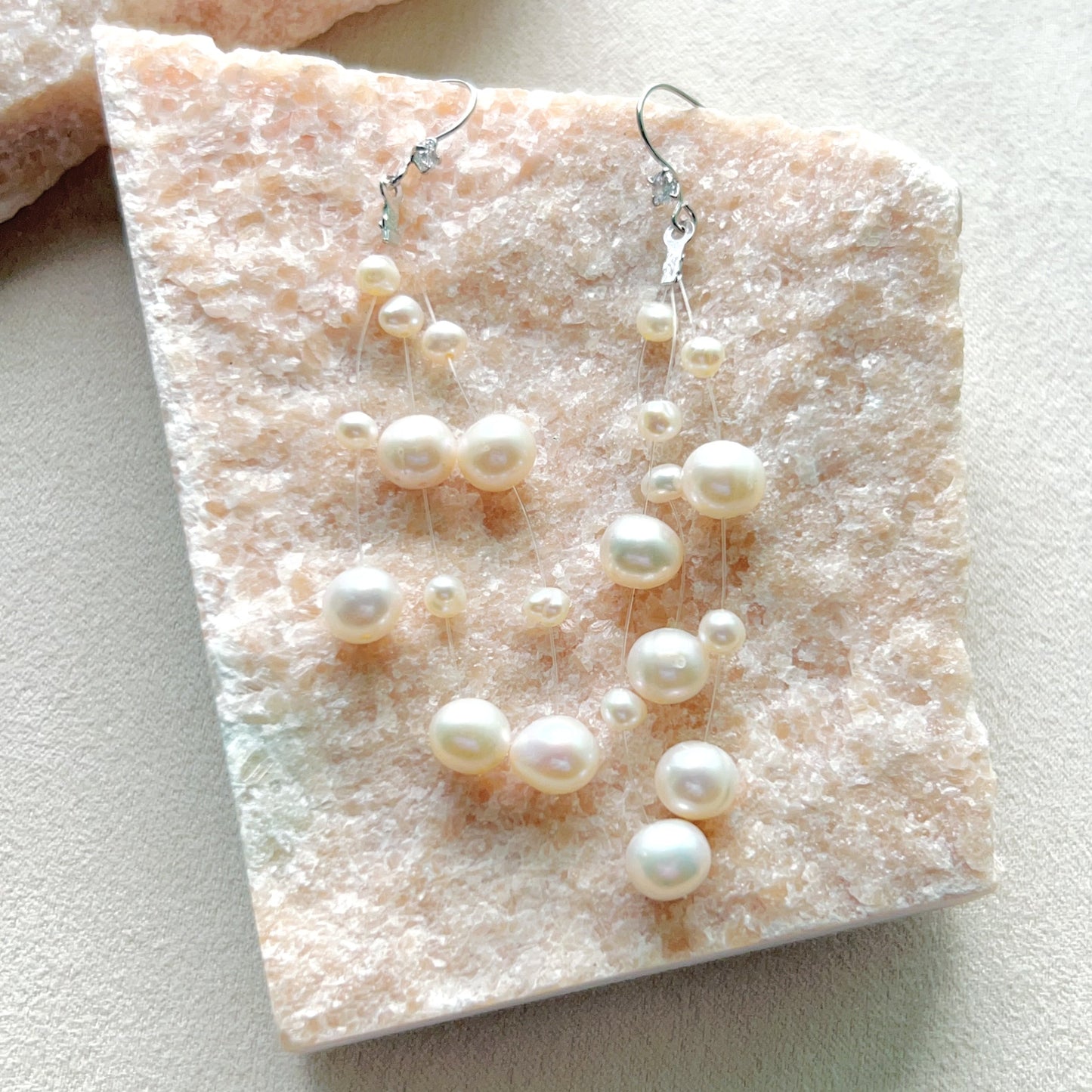 Genuine Freshwater Baroque Pearl Firework Earrings