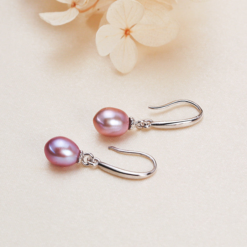 Brass Plated with 18K Gold Genuine Freshwater Pearl Candy Dew Earrings