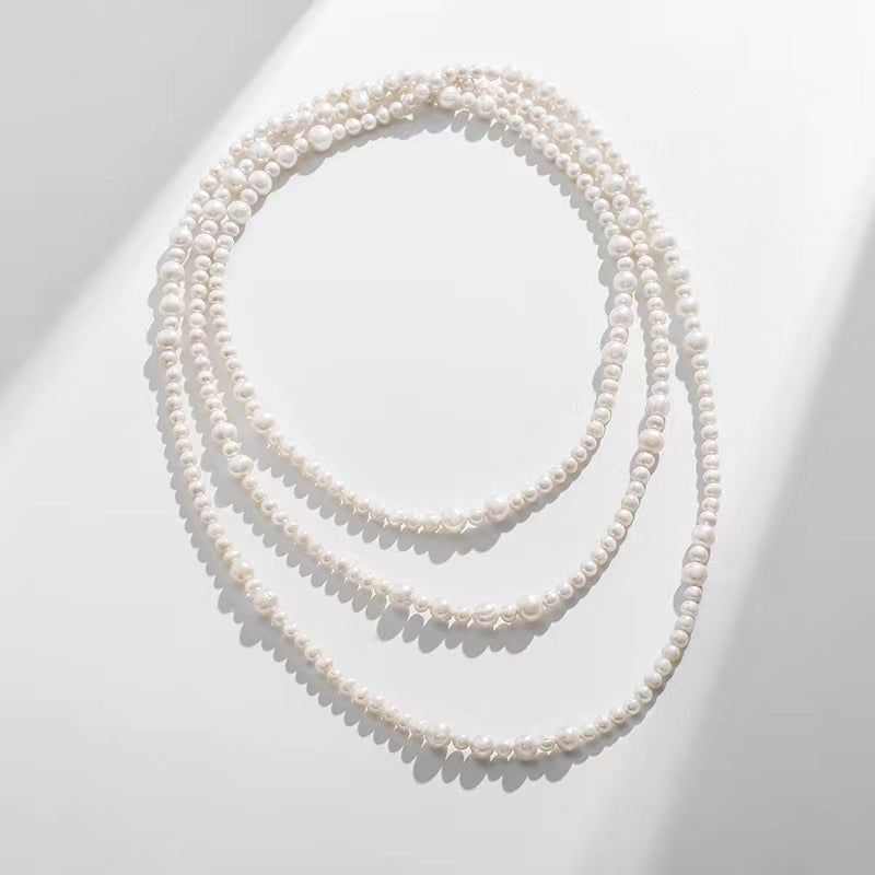 Genuine Freshwater Pearl Extra-Long Silvia Necklace