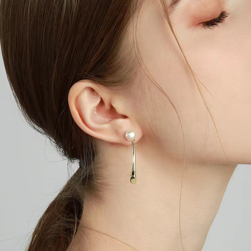 Boucles d'oreilles tulipes en perles d'eau douce véritables