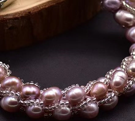 Pulsera Ritz de auténtica perla barroca de agua dulce (edición limitada)