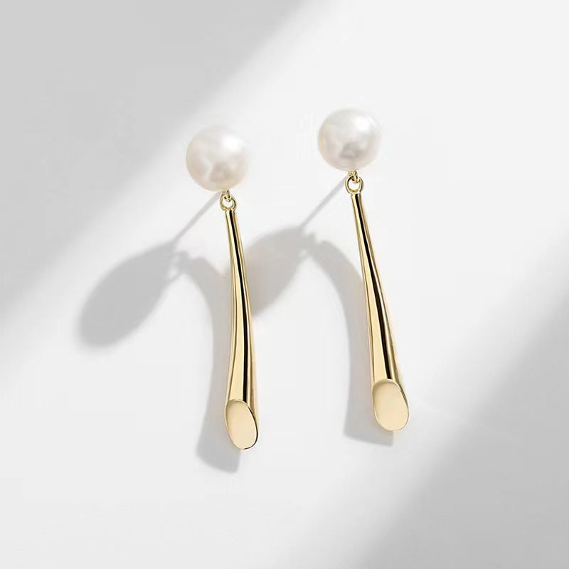 Boucles d'oreilles tulipes en perles d'eau douce véritables