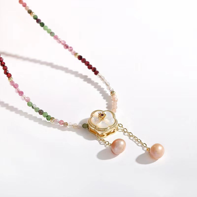 Collier Sakura en perles d'eau douce véritables