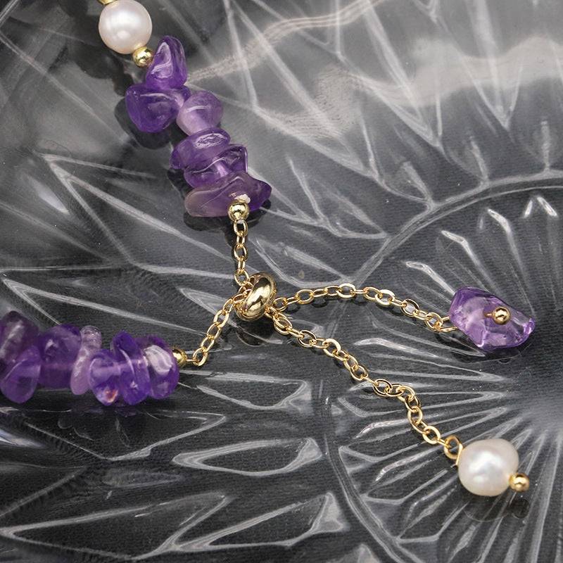 Genuine Freshwater Pearl & Gem Stone Bracelet (Limited Edition)
