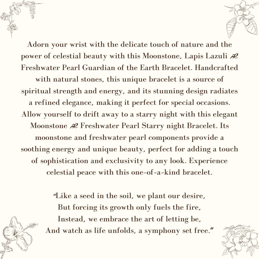 Pulsera Noche Estrellada de Piedra Lunar y Perla de Agua Dulce