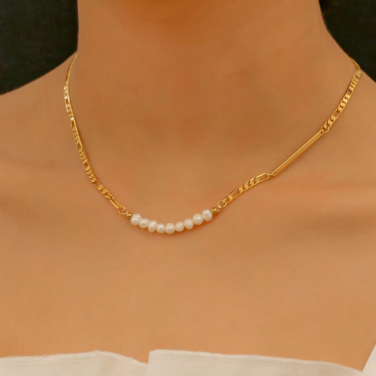 Collier Deia en véritables perles d'eau douce