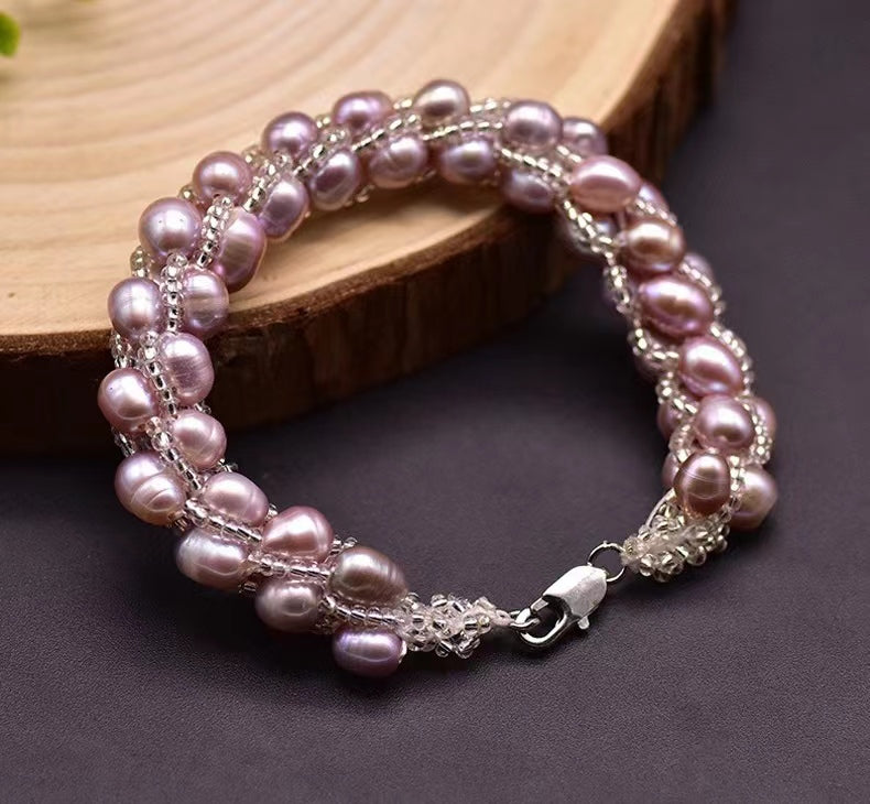Pulsera Ritz de auténtica perla barroca de agua dulce (edición limitada)