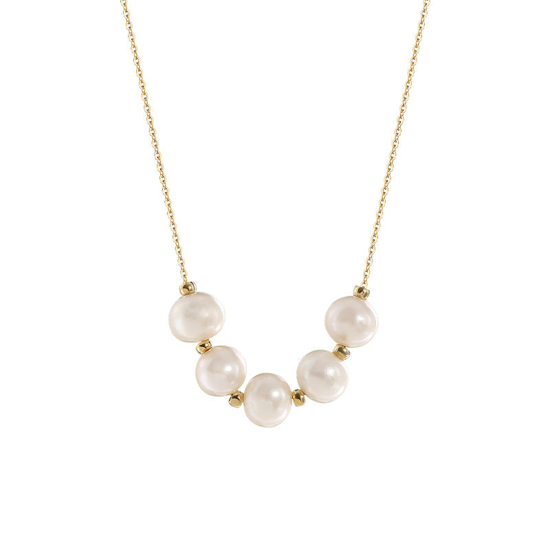 Collier Bella en véritables perles d'eau douce