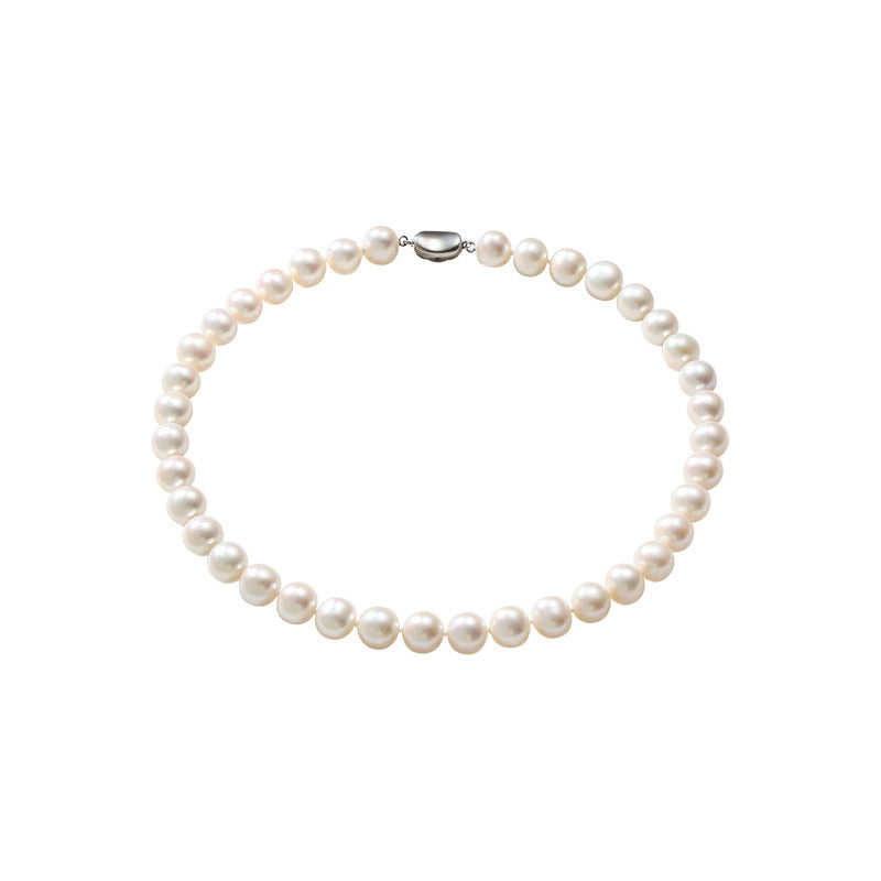 Collar Audrey de perlas auténticas de agua dulce de 9 mm