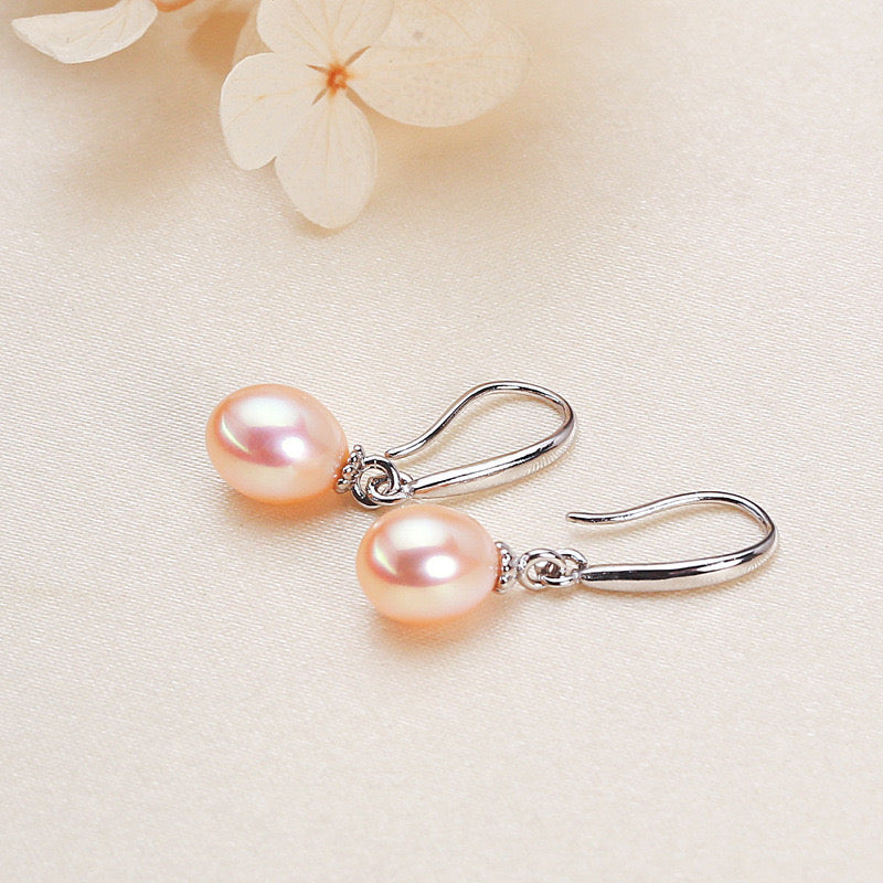 Brass Plated with 18K Gold Genuine Freshwater Pearl Candy Dew Earrings
