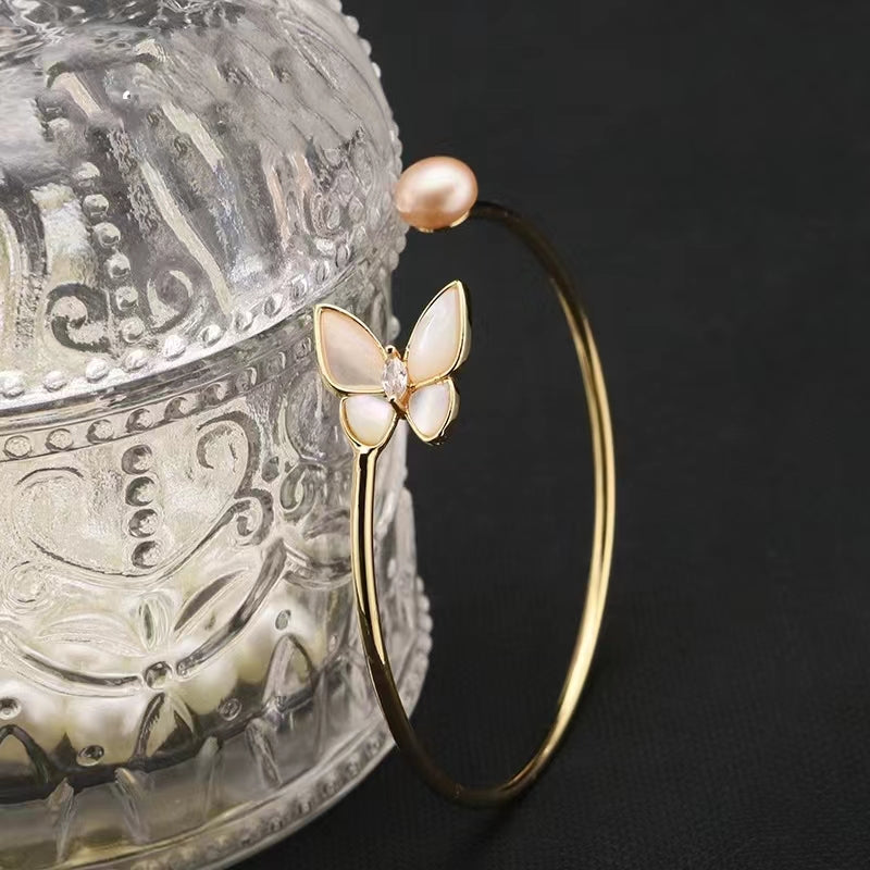 Genuine Freshwater Baroque Pearl Butterfly Bracelet (Limited Edition)