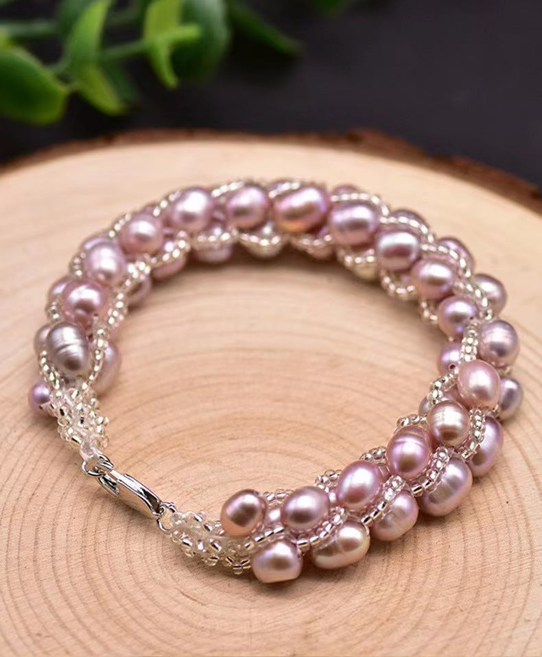 Pulsera Ritz de auténtica perla barroca de agua dulce (edición limitada)