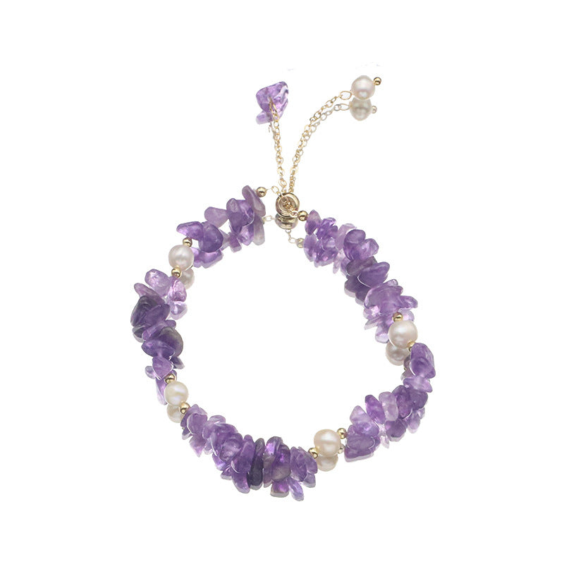 Genuine Freshwater Pearl & Gem Stone Bracelet (Limited Edition)