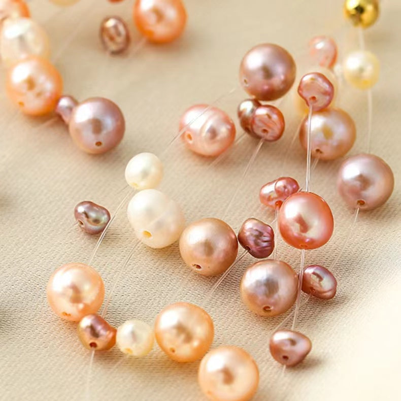 Boucles d'oreilles Meteor Dream en perles d'eau douce véritables