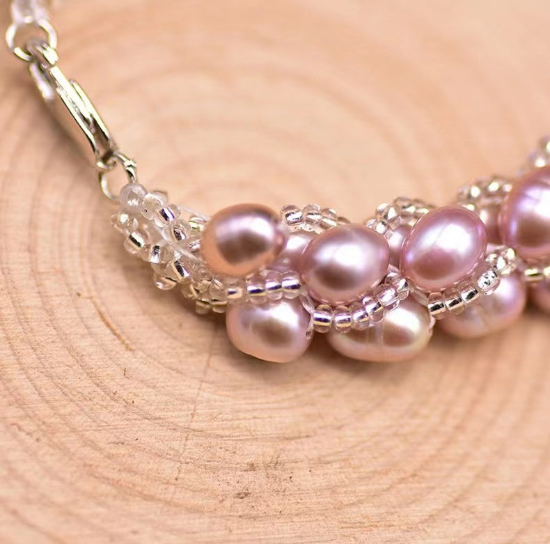 Pulsera Ritz de auténtica perla barroca de agua dulce (edición limitada)
