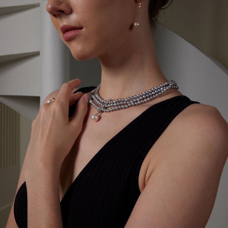 Collar de mar de plata