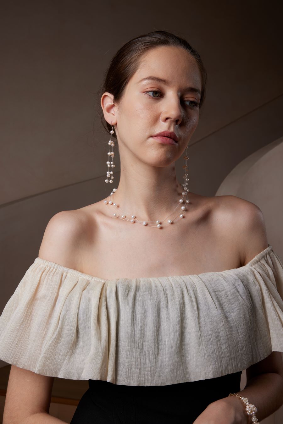 Collar con forma de gota de fuegos artificiales