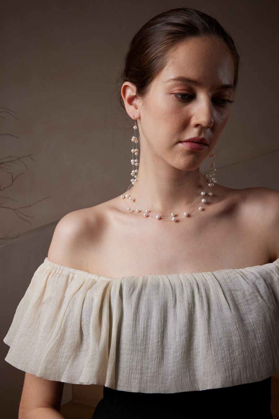 Collar con forma de gota de fuegos artificiales