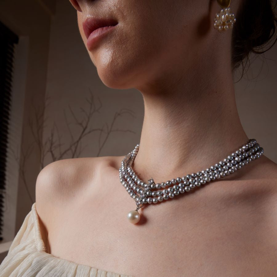 Collar de mar de plata