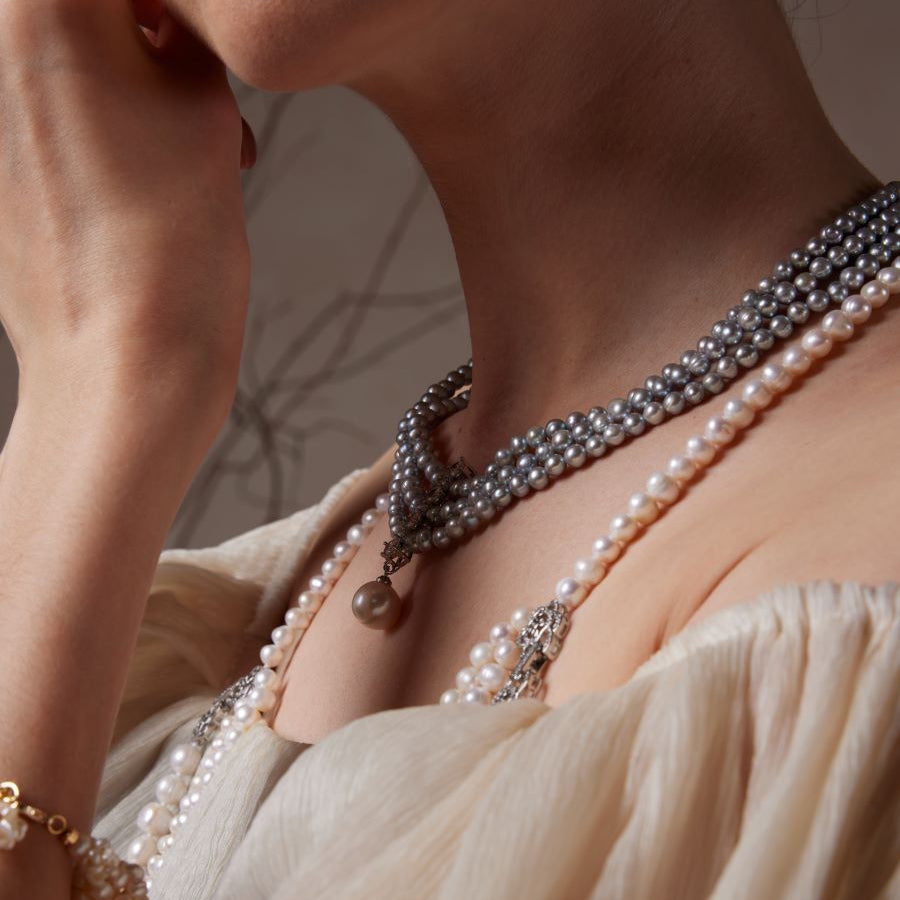 Collar de mar de plata