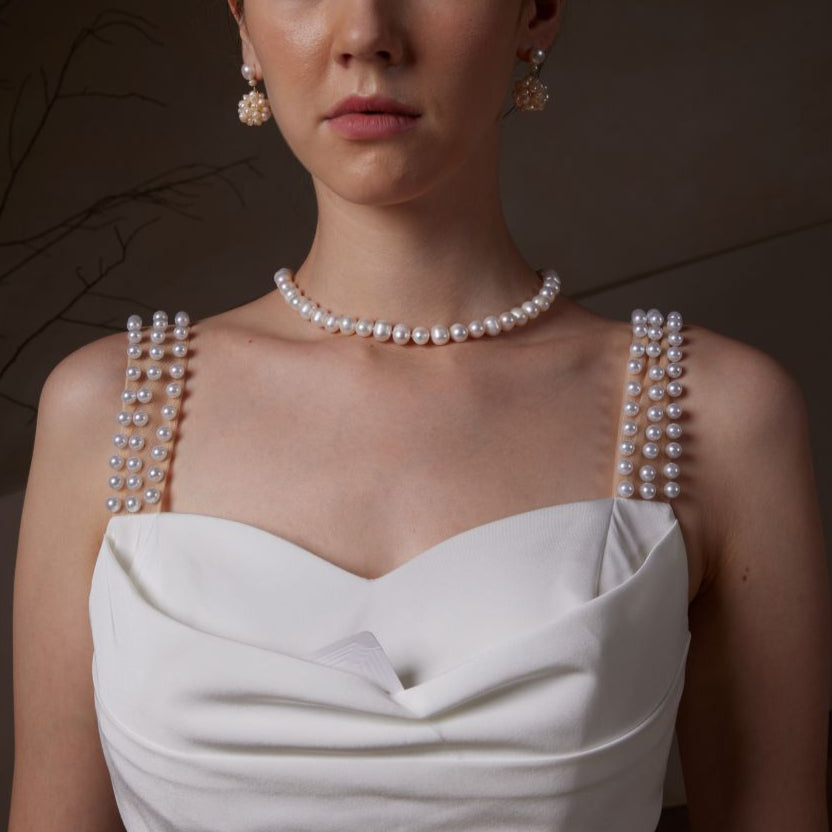 Classic White Pearl Necklace