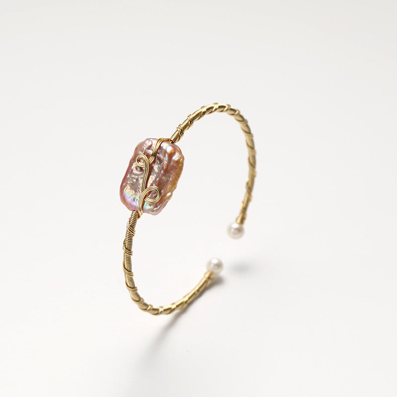 Genuine Baroque Pearl Esme Bracelet