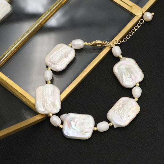 Genuine Freshwater Baroque Pearl Aurora Bracelet (Limited Edition)