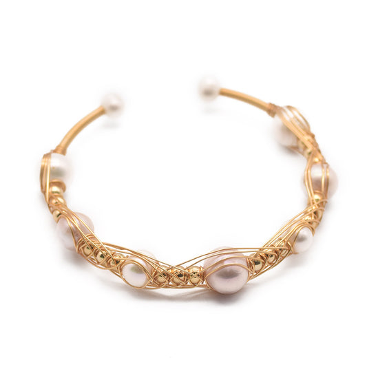 Genuine Freshwater Baroque Pearl Nest Bracelet (Limited Edition)