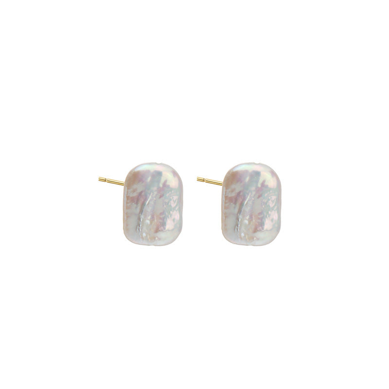 Genuine Freshwater Baroque Pearl Solid 18K Gold Aurora Set