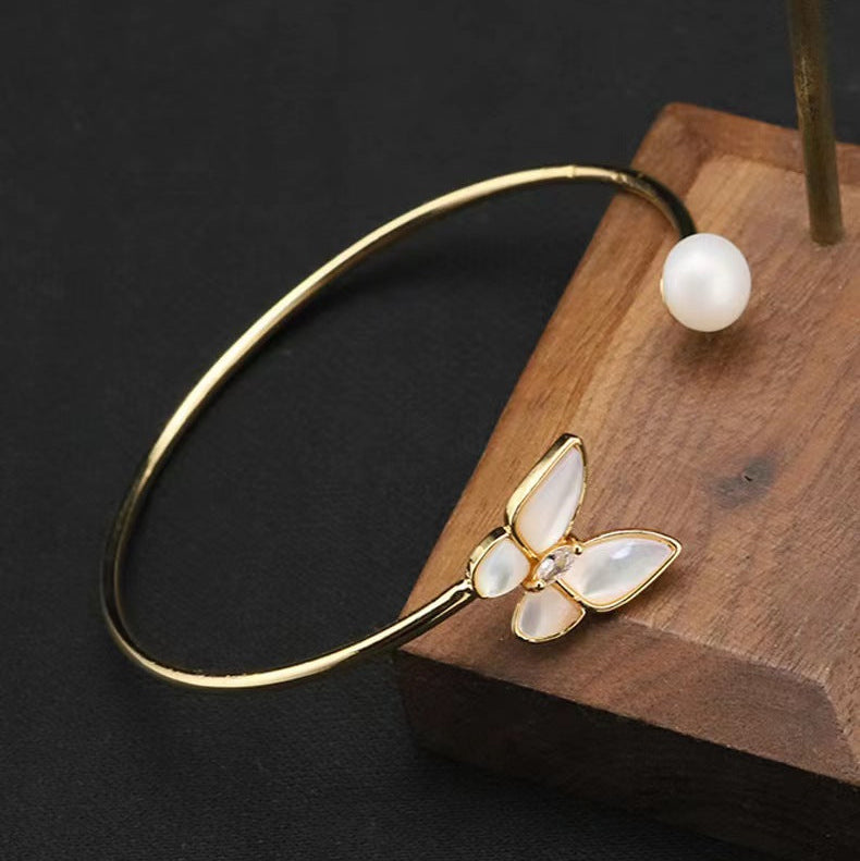 Genuine Freshwater Pearl Butterfly Bracelet (Limited Edition)
