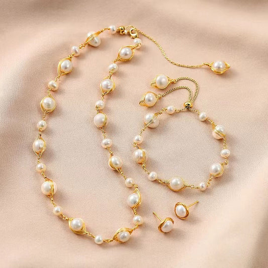 Genuine Freshwater Pearl Fay Set