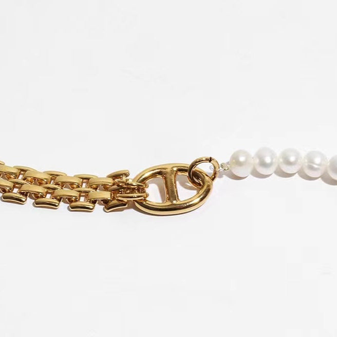 Genuine Freshwater Pearl Retro Modern Combination Bracelet