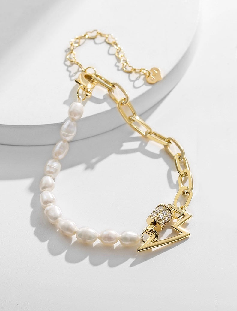 Bracelet éclaircissant en véritable perle d'eau douce