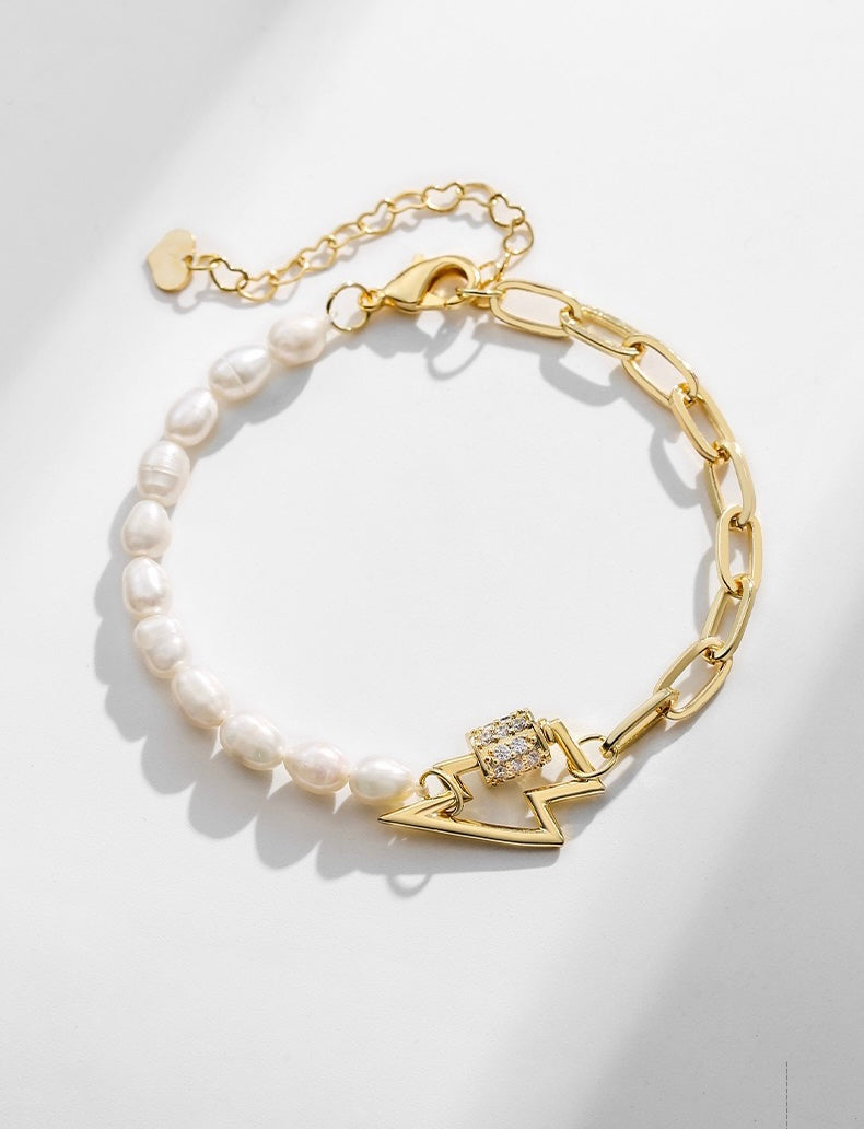 Bracelet éclaircissant en véritable perle d'eau douce