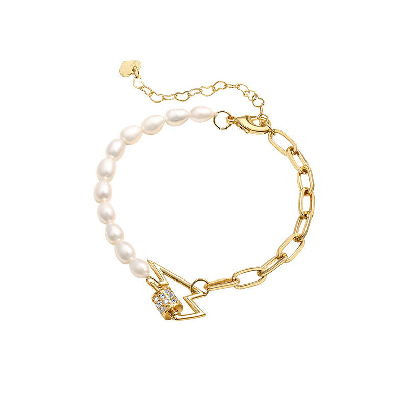 Bracelet éclaircissant en véritable perle d'eau douce
