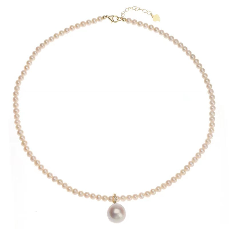 Collar Quinn barroco de agua dulce genuino