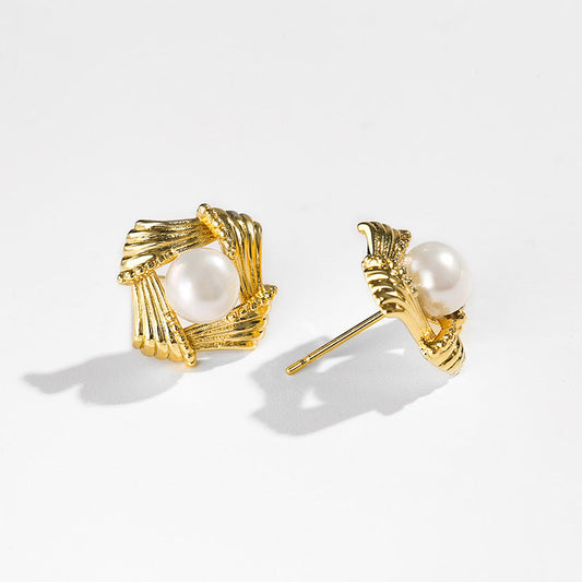 Genuine Freshwater Pearl Cookie Earrings