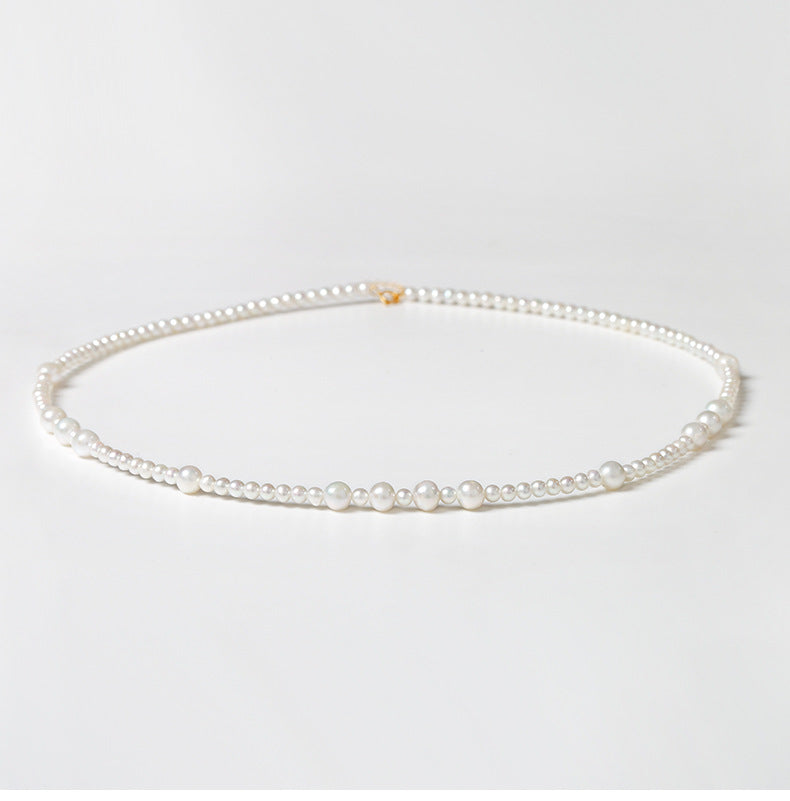 Solid 18K Gold Genuine Freshwater Holy Dew Necklace