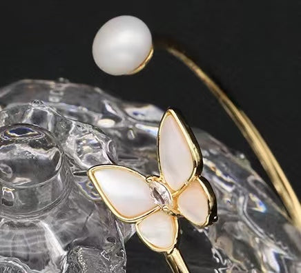 Genuine Freshwater Baroque Pearl Butterfly Bracelet (Limited Edition)