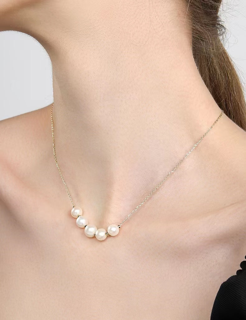 Collar Bella de perlas de agua dulce genuinas