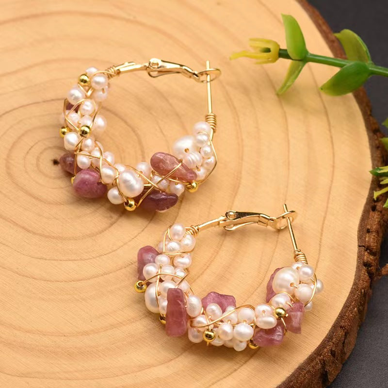 Genuine Freshwater Pearl Mysterious Fruit Earrings