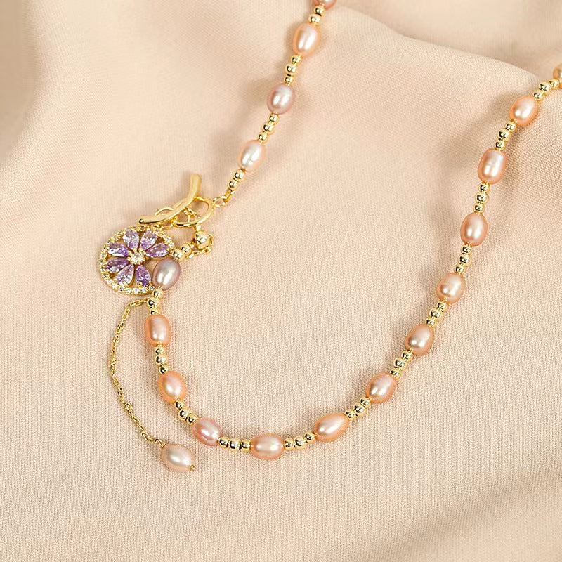 Genuine Freshwater Pearl Lemon Necklace