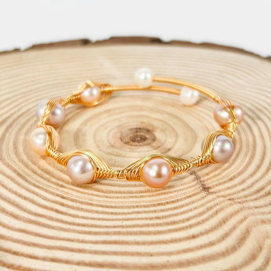 Genuine Freshwater Baroque Pearl Nest Bracelet (Limited Edition)