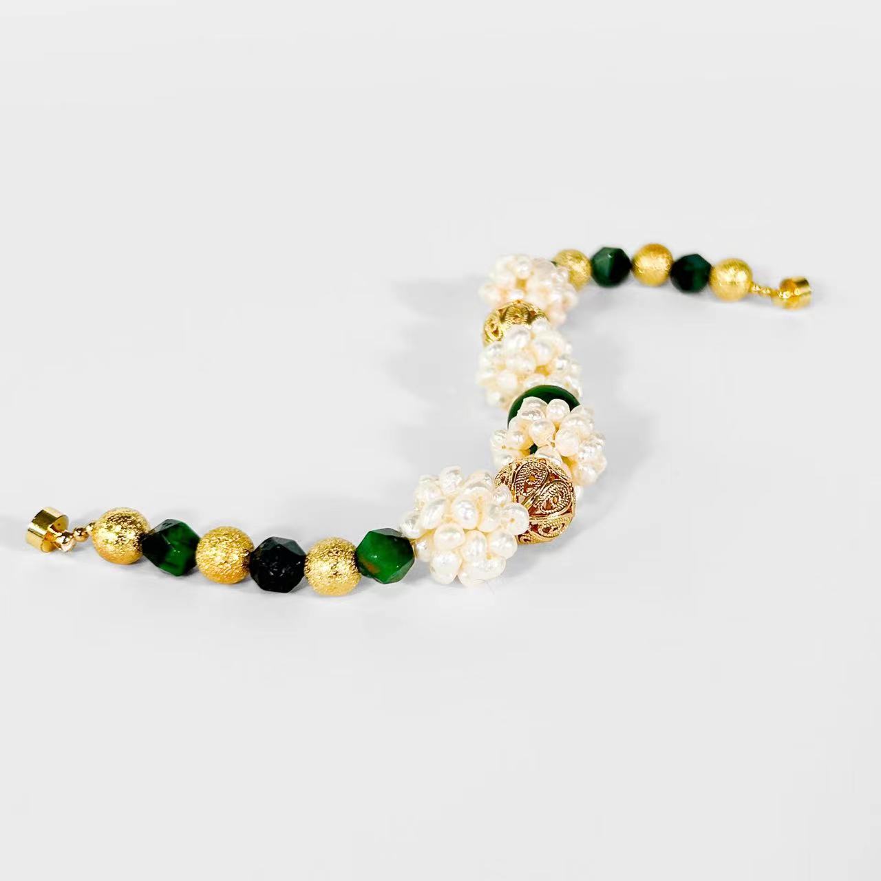 Pulsera Juno de auténtica perla barroca de agua dulce (edición limitada)
