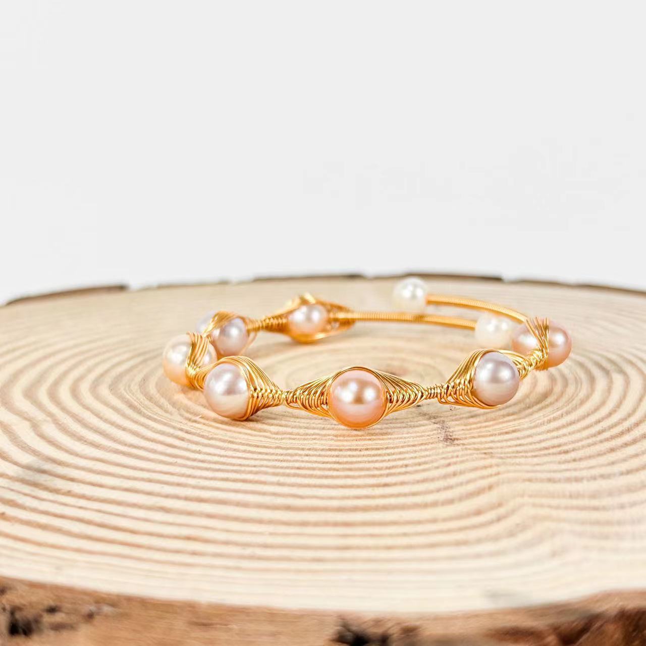 Genuine Freshwater Baroque Pearl Nest Bracelet (Limited Edition)