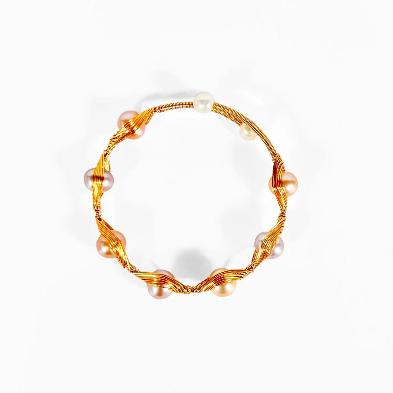 Genuine Freshwater Baroque Pearl Nest Bracelet (Limited Edition)