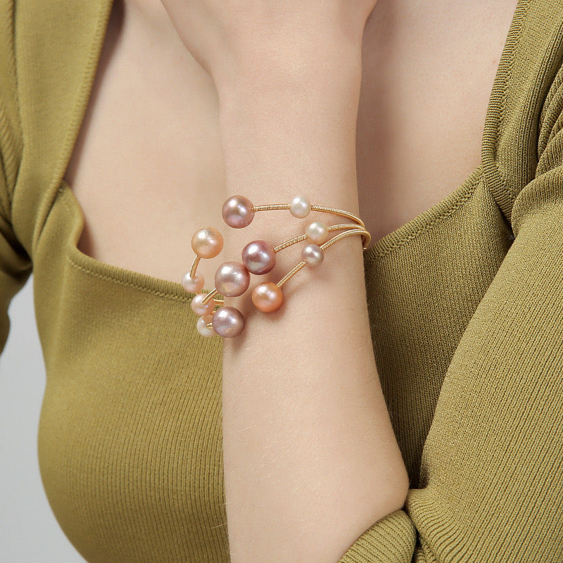Bracelet Sky en véritables perles d'eau douce