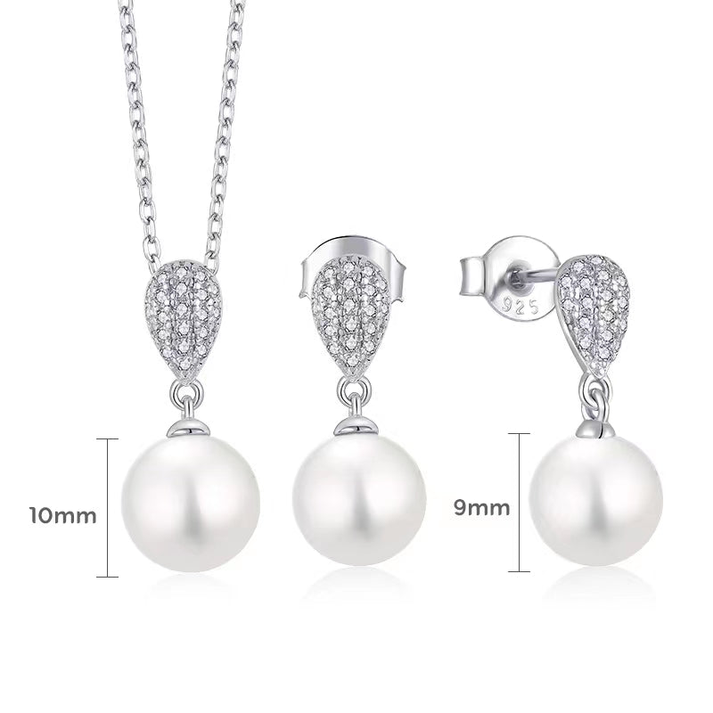 Conjunto Aurora de perlas de agua dulce genuinas