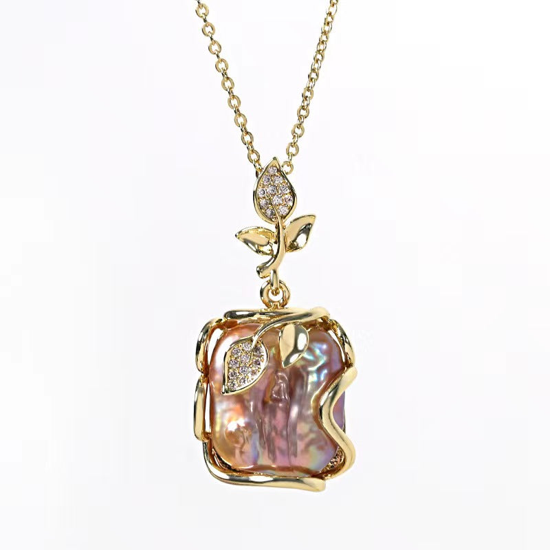 Ensemble de perles d'eau douce baroques véritables Ocean Rose